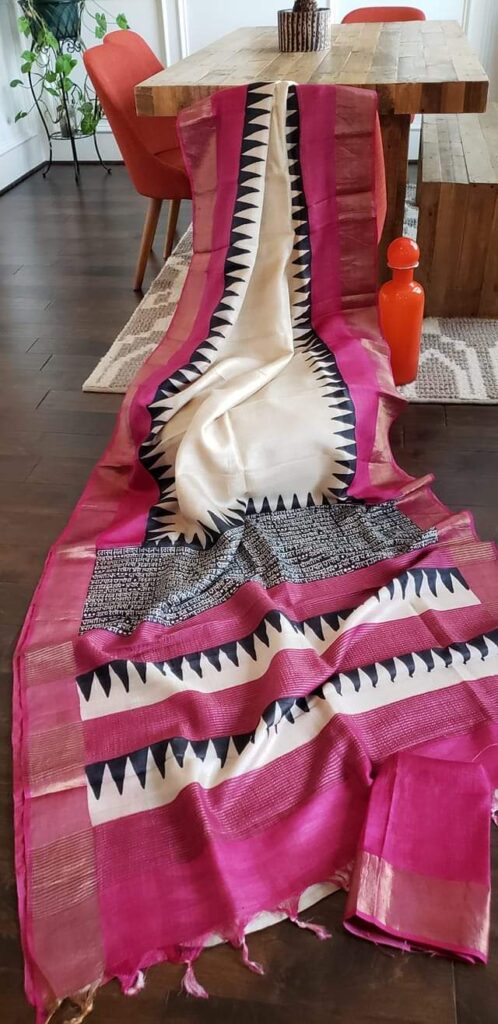 No.1 Raw Elegance of Tussar Pure Silk Sarees