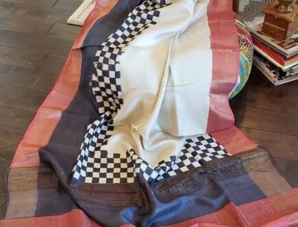 Exclusive No.1 Raw Elegance of Tussar Pure Silk Sarees