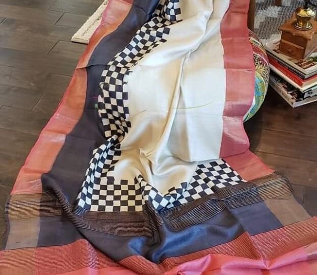 Exclusive No.1 Raw Elegance of Tussar Pure Silk Sarees