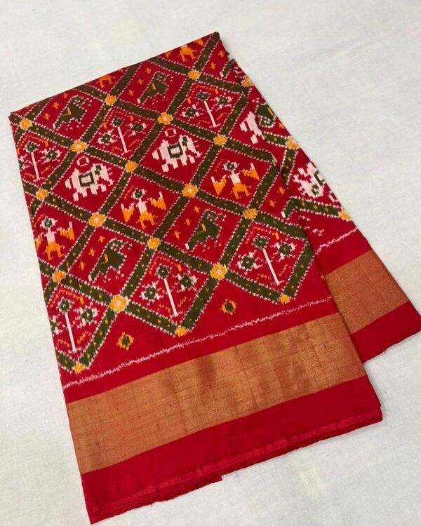 Ikkat silk sarees