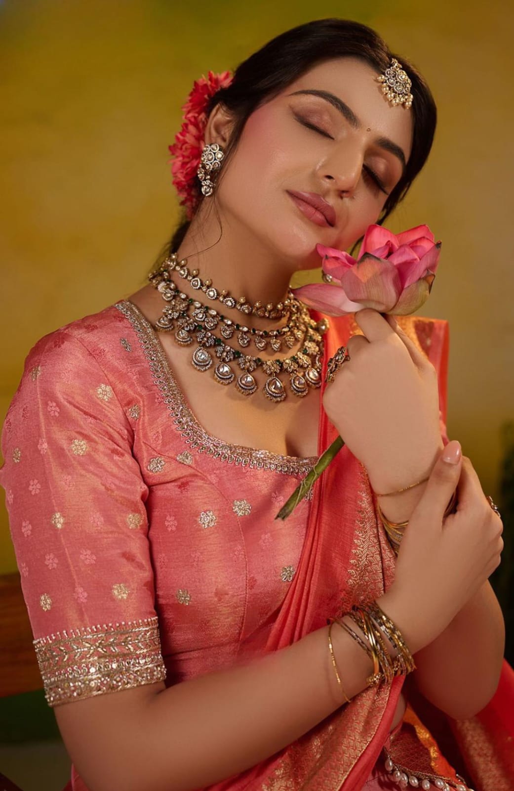 Soft Silk Half Saree Pastel Pink Lehenga 5 Soft Silk Half Saree Pastel Pink Lehenga - Image 5