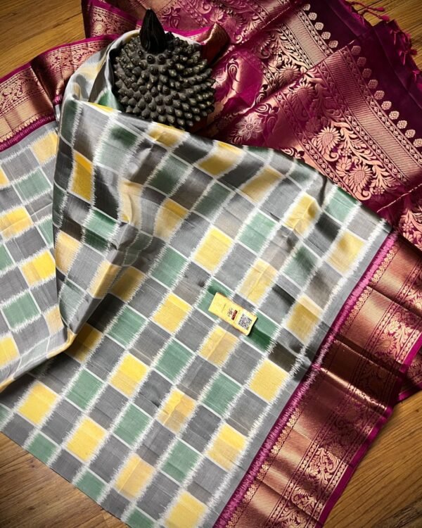 Pure Ikkath silk Handloom