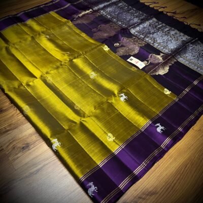 New Pure Kanchipuram silk Gold Jarie weaving Butta
