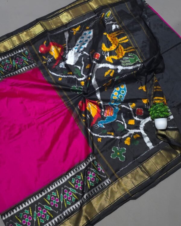 Simple Ikkat silk sarees
