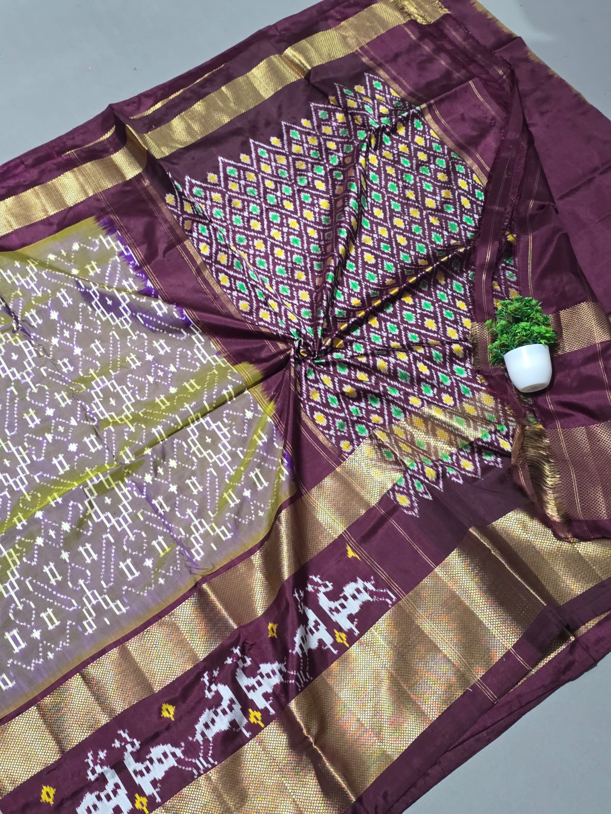 Simple Ikkat silk sarees 10 Simple Ikkat silk sarees - Image 10