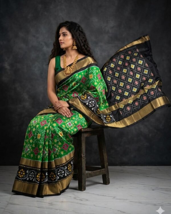 Exclusive ikkat pattu saree