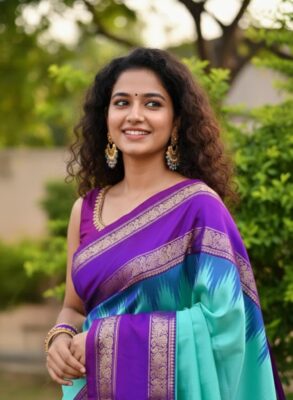 Exclusive Pochampally ikkat kanchi border