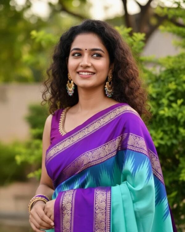 Exclusive Pochampally ikkat kanchi border