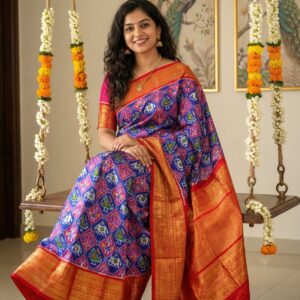 Exclusive Kanchipuram ikat pure silk SAREES