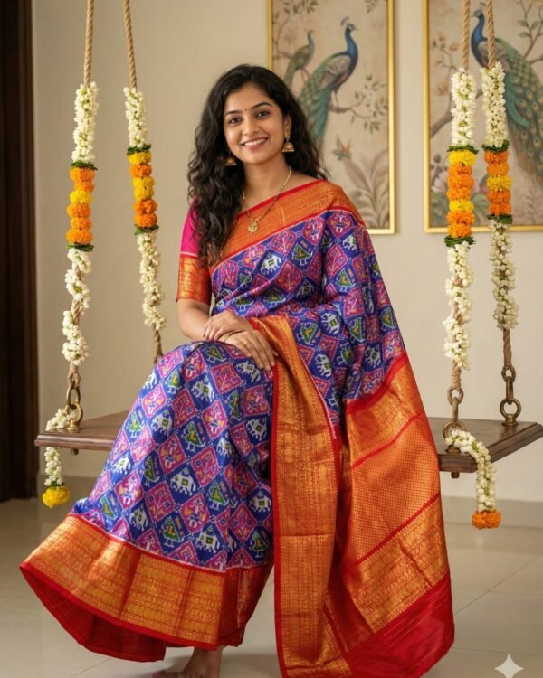 Exclusive Kanchipuram ikat pure silk SAREES