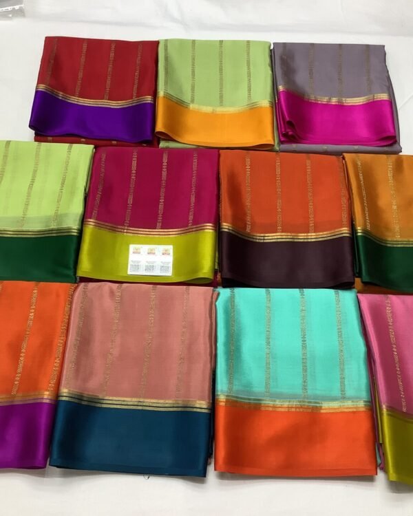 New Lines pattern Mysore silk sarees