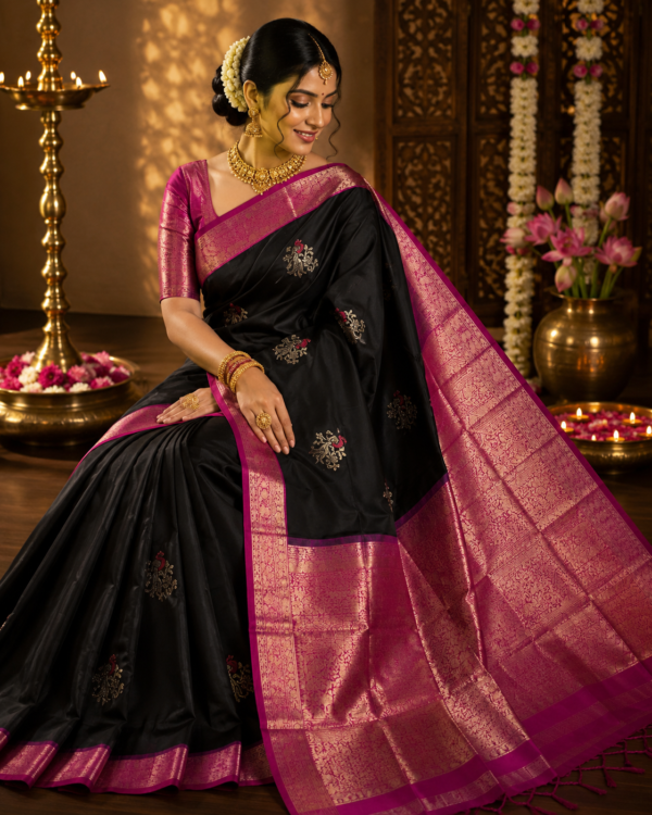 New Pure Kanchipuram silk Handloom weaving saree