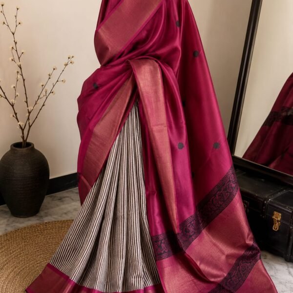 Pure handloom tussar saree