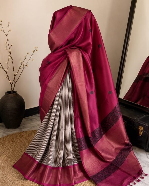 Pure handloom tussar saree