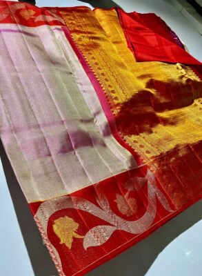 Pure kanchipattu resham warp meenakari brocade designs1