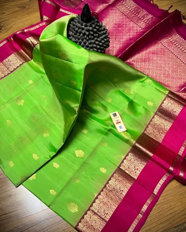 Traditional elegant Kanchipuram pure silk saree