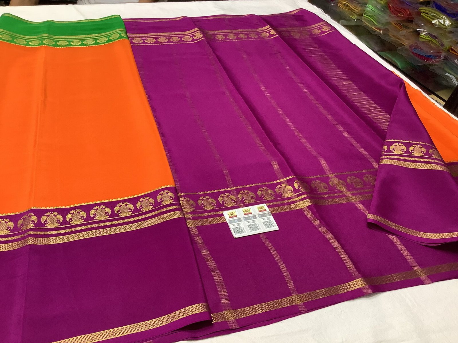 3D Pure crepe Mysore silk sarees 6 3D Pure crepe Mysore silk sarees