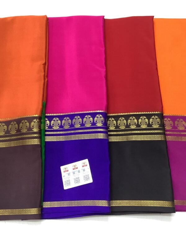 3D Pure crepe Mysore silk sarees