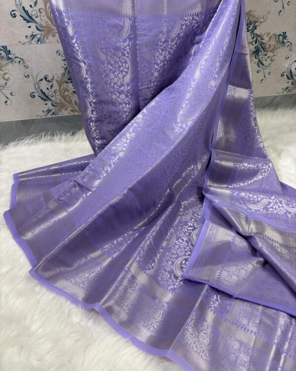 Banarasi kanjivaram semi katan silk soft full body fancy jari design with beautiful weaving design