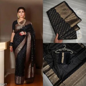 Banarasi kora organza dyabl soft silk saree