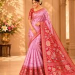 Bridal wear pure kanchipattu resham warp meenakari designs 