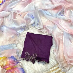 Fandy Satin digital print With Beautiful jarkhan Work