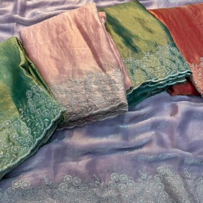Fandy satin saree
