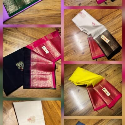 Traditional elegant Kanchipuram pure silk saree