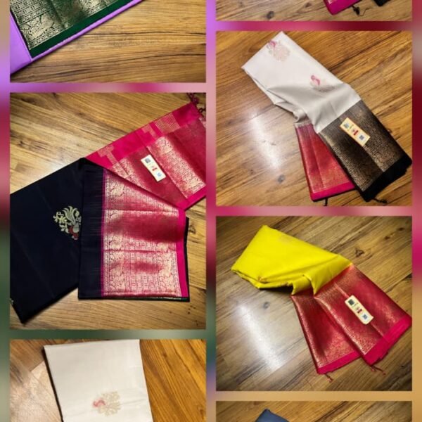 Traditional elegant Kanchipuram pure silk saree