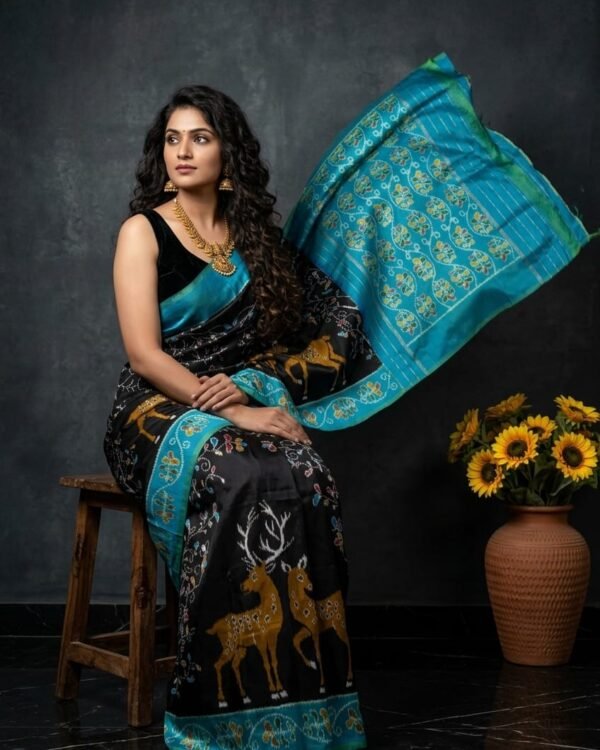 Marathas Patola Ikat Silk Sarees
