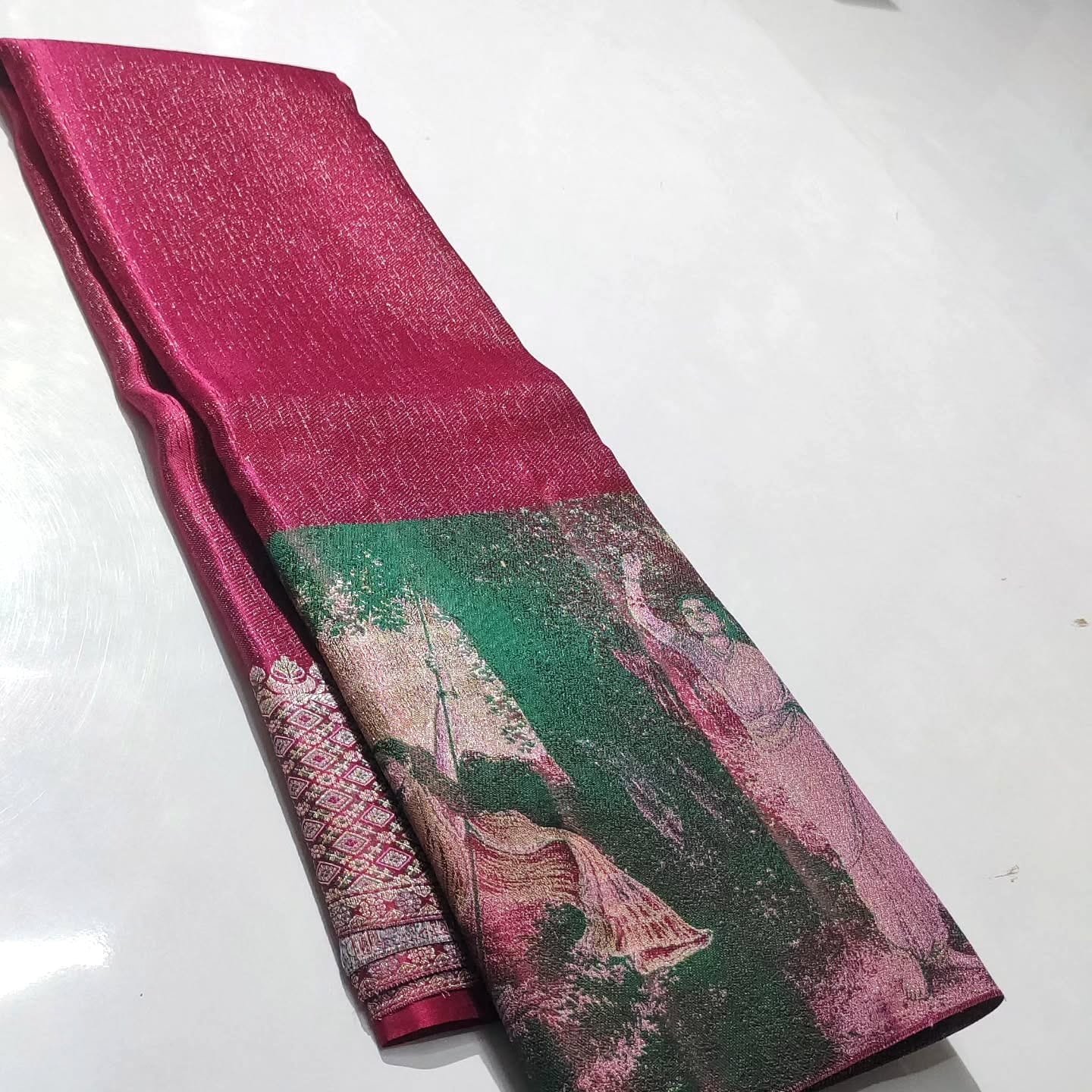 Premium pure kanchipattu handloom resham warp designs 2 Premium pure Kanchipattu handloom resham warp designsÂ