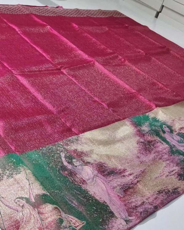 Premium pure kanchipattu handloom resham warp designs 