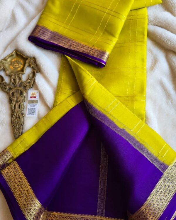 Pure crepe Mysore silk sarees