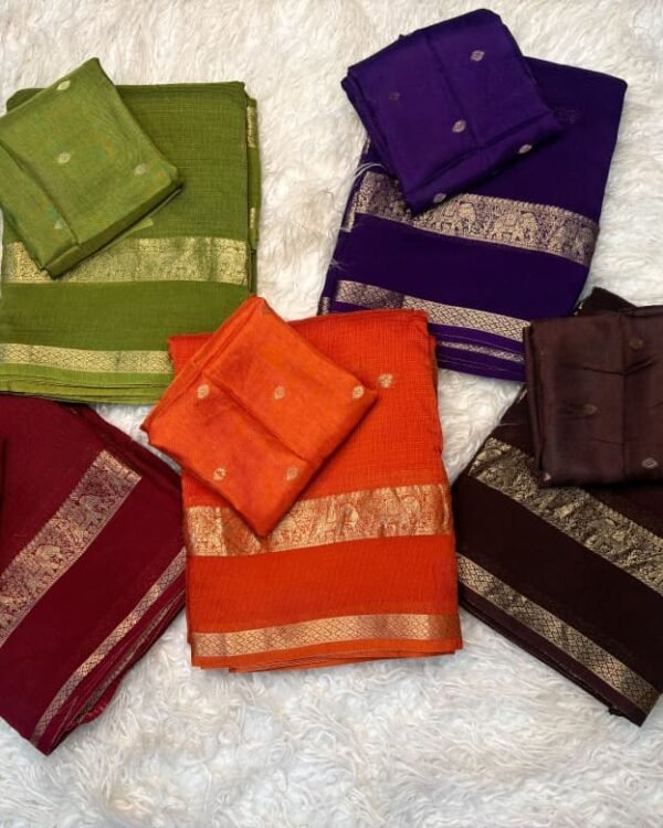 Pure viscose russian dola and crepe saree