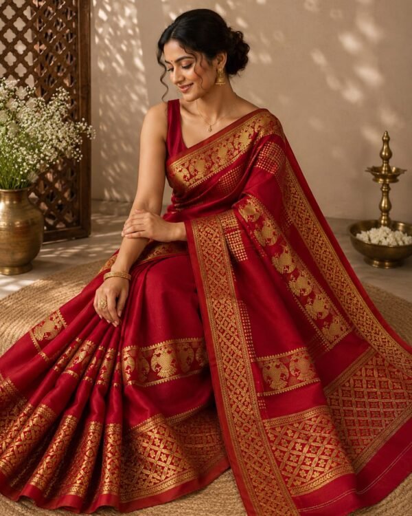 Special Pure Mysore Crepe Silk Saree