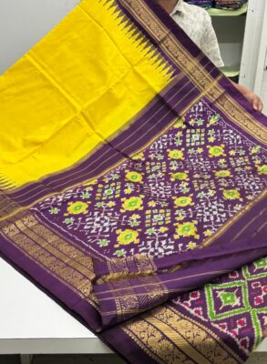 Special ikkat designer kanchi border silk sarees