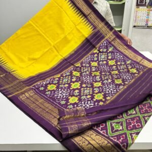Special ikkat designer kanchi border silk sarees
