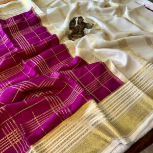 Exclusive Traditional Pure Mysore Crepe Silk Saree