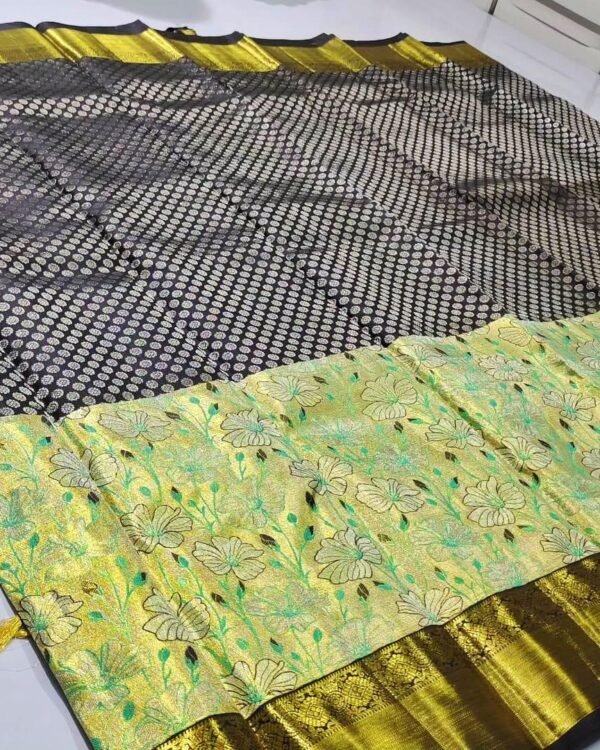 Premium pure kanchipattu handloom resham warp designs 