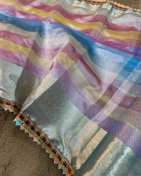 Banarasi Crushed Tissue Saree
