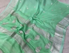 Banarasi handloom pure khaddi chiffon saree made by handloom Where To Buy A Banarasi Pure Silk Saree