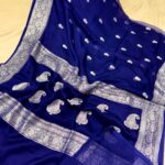 Banarasi handloom pure khaddi chiffon saree made by handloom