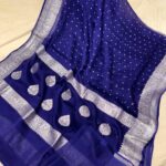 Banarasi handloom pure khaddi chiffon saree made by handloom