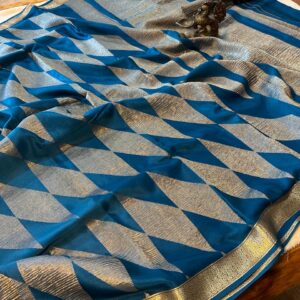 Mysore Wrinkle Crepe silk saree