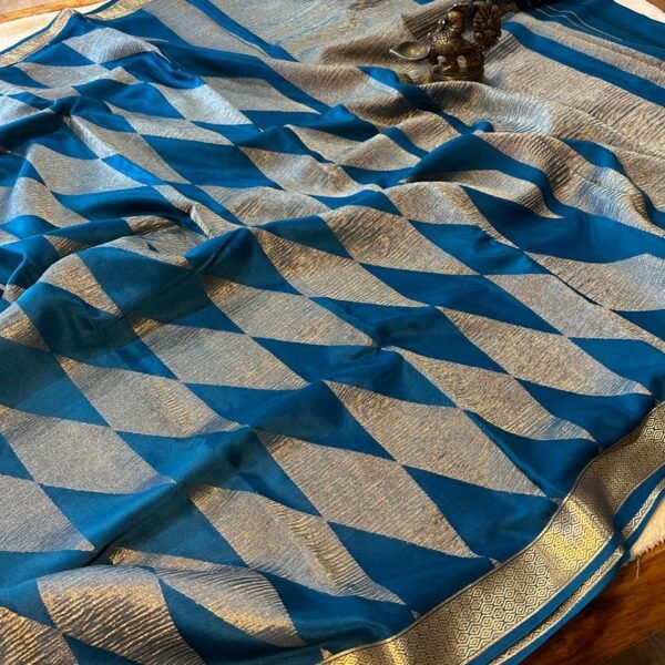Mysore Wrinkle Crepe silk saree