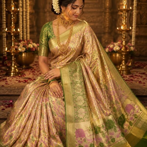 New 1gm Tissue edge to edge Meenakari