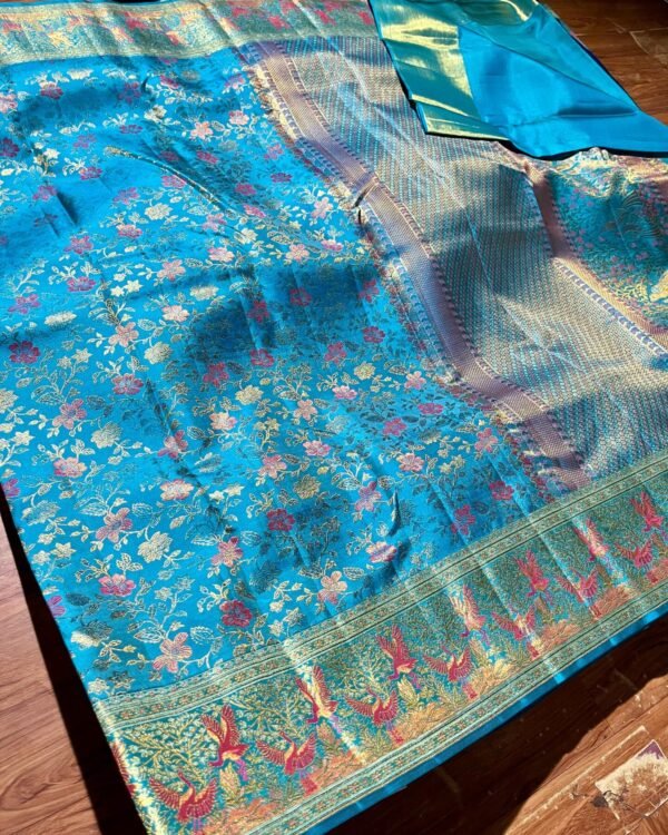 New Meenakari 1g premium Kanchipuram 100% Pure