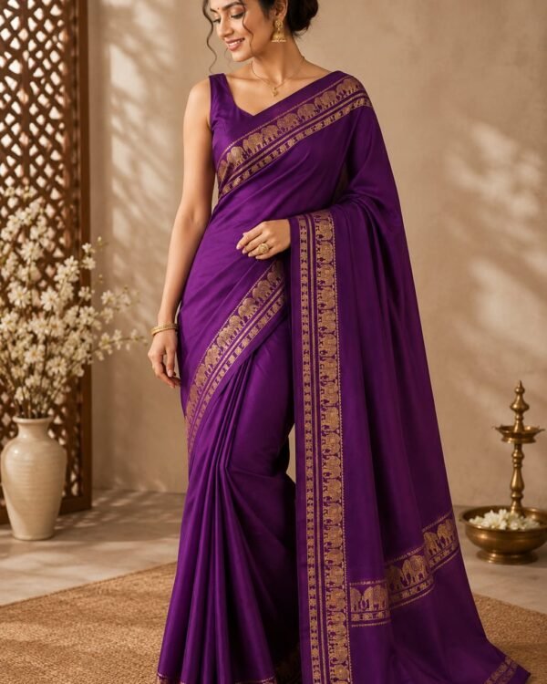 New Pure crepe Mysore silk sarees