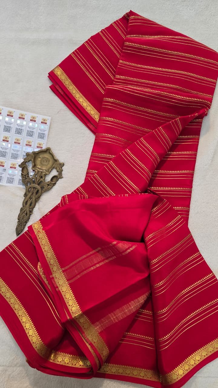 New Pure crepe Mysore silk sarees 5 New Pure crepe Mysore silk sarees