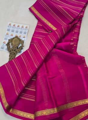 New Pure crepe Mysore silk sarees